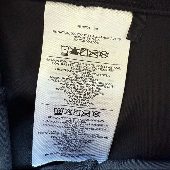 NWOT P.E Nation Diver Leggings Black Active Athleisure Casual Women’s Size Small - Picture 12 of 12
